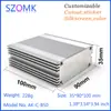 Habitação de perfil de alumínio integrada com jateamento de areia por oxidação direto da fábrica SZOMK Habitação de alumínio para dissipação de calor de instrumento C- B50