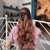 Cetim grande arco cocar mola clipe de alta qualidade clipe preto de volta cabeça hairpin Coreia do Sul Internet celebridade acessórios de cabelo para as mulheres
