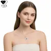 Collar Corazón a Corazón para Mujer, Marca de Nicho de Lujo Ligero, Joyería Transfronteriza, Accesorios con Forma de Corazón, Accesorios de Moda de Alta Gama para Mujer