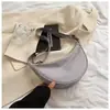 Bolsa transversal de nylon para mulheres, nova bolsa da moda estilo bolinho 2026, bolsa de ombro pequena e leve, bolsa de axila, versátil para a escola ou uso diário