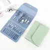 Nuevo Set de Cortauñas Plegable Color Verde Matcha Set de 16 Piezas de Herramientas para Manicura para Uso en Casa Set Portátil de Cortauñas
