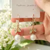 Aguja de plata 925, diseño de nicho, aretes de puesto de mercado nocturno, fuente mayorista, aretes de moda estilo coreano, aretes populares