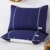 Paquete medio funda de almohada mágica de algodón antideslizante para adultos, botón a presión, ajustable, toalla de almohada de gasa, funda de almohada de algodón absorbente sin pelusa