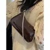 Bolso Cruzado para Axila Estilo Nuevo Plateado de Hombro de Moda Coreano de Nicho Bolso Silla con Cadena Bolso Versátil al por Mayor para Mujeres