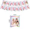Roblox Rosa Tema Mundo Virtual Festa de Aniversário Prato de Papel Copo de Papel Guardanapo Louça Decoração Conjunto Suprimentos