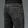 Jeans Grises Delgados para Hombre de Alto Nivel Hong Kong Verano 2026, Pantalones Casuales de Negocios Rectos Holgados Elásticos