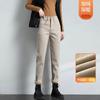 Jeans de Papá Khaki Finos de Otoño 2024 para Mujer Cintura Alta Sueltos Adelgazantes Cónicos Pantalones Harem