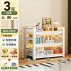 Estantería de hierro, estante de almacenamiento de varios niveles de pie, estantería simple para el hogar, organizador de sala de estar, estantería de acero para estudiantes