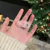 Pasador de Ganchillo de Lana Hecho a Mano DIY Orejas de Conejo Lindas Pasador Estéreo de Hierba Flor Pasador BB de Lana Hecho a Mano
