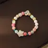Pulsera de cerámica linda con estrella de mar, pulsera temática del océano, joyería dulce y juvenil, pulsera de dopamina al por mayor para zonas escénicas