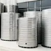Tanque de Agua de Acero Inoxidable Espesado 304 Cubo de Almacenamiento Torre de Agua Doméstica Tanque Vertical para Vino Techo Solar Tanque de Almacenamiento de Agua para Exteriores