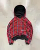 Sudadera con Forro de Estilo Ins Transfronterizo Europeo y Americano, Doble Cara, para Hombre, Otoño, Moda Urbana, Sudadera con Capucha y Cremallera