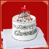 Decoração de Bolo de Natal 2024 Chapéu de Natal Galho Cachorrinho Enfeites Casal Festa de Feriado Acessórios para Encaixar