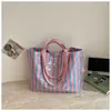 Bolsa de Mano Tipo Tote Grande de Moda al por Mayor Bolsa de Viaje de PVC para el Trabajo Versátil Bolso de Hombro