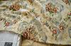 Amarelo quente grande flor clássico estilo palácio vintage vestido de pano de areia feminino tecido decorativo para outono e inverno