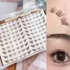 Pestañas Postizas Transfronterizas en Negro y Marrón, Estilo Su Da Ji, Pestañas Graduadas Anguladas Que Agrandan los Ojos, Adecuadas para Párpados Únicos y Ojos Hinchados, Volumen Grande