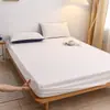 Lençol de baixo com elástico de algodão lavado transfronteiriço alta gramatura personalizável comércio exterior tamanho especial lençol de baixo cobre de cama capa de colchão lençol de baixo escovado