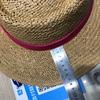 Sombrero de Paja Lafite de Copa Plana Verano para Mujer Playa Fresco Ala Grande Sombrero de Playa Sombrilla Sombrero Protector Solar Sombrero de Copa Cinta de Lazo