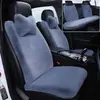 Almofada de Pelúcia para Assento de Carro de Inverno Peça Única Sem Encosto Almofada Espessa de Algodão Almofada Aquecida para Banco Dianteiro Almofada Quadrada Única