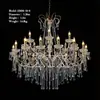 Salón de Banquetes Estilo Europeo Cortina Grande de Cuentas de Cristal Candelabro de Hierro Estilo Coreano Hotel Salón de Bodas Iluminación Decorativa de Techo