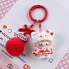 Chaveiro Criativo 3D Desenho Animado Loli Rabo de Cavalo Miau Miau Pingente de Coração Fofo Feminino Ornamento Pendurado Atacado Pequeno Presente
