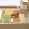 Tapete de Drenagem, Tapete para Máquina de Café, Jogo Americano, Tapete Absorvente de Secagem Rápida para Bancada de Cozinha, Tapete de Isolamento Térmico, Jogo Americano de Terra de Diatomáceas para Balcão de Bar