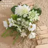 Ramos de Dalias Artificiales, Plantas Verdes, Manualidades de Decoración para Bodas al por Mayor, Estilo Ins, Fabricante Transfronterizo, Flores Artificiales