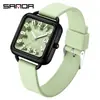 Reloj de Cuarzo Sanda Simple de Moda Luminoso Impermeable Reloj para Estudiante Solo Hora Reloj de Examen