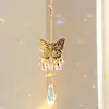 Atrapasol Mariposa Accesorios Atrapasol de Cristal Colgante de Bola de Prisma Iluminación Decoración de Jardín Coche Colgante