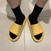 Sandalias de Verano para Pareja para Casa para Hombre y Mujer para Uso Interior y Exterior para Baño Estilo Japonés Color Puro Sandalias de Plataforma Gruesa 5529Cs