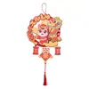 2027 Adornos Colgantes de Tela No Tejida Kit de Materiales DIY Decoración de Atmósfera Hecha a Mano Manualidades Educativas para Niños Adornos Colgantes de Carácter de Fortuna Estilo Chino