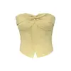 Conjunto de Top Tubo Estilo Sereia e Calças Longas em Estoque, Calças Casuais de Perna Larga de Algodão e Linho para Mulheres, Verão