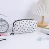 Nova Bolsa de Maquiagem com Laço Plissado Feminina Fofa Grande Capacidade Bolsa de Armazenamento para Skincare Grande Capacidade Bolsa de Higiene Pessoal para Viagem