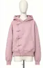 Sudadera con capucha estilo americano de subcultura Y2K con hebilla metálica diagonal para hombre y mujer, sudadera corta casual holgada, estilo Ins
