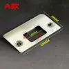 Cerradura de Lengüeta Única Cierre de Bola Cerradura de Habitación Pieza Guía Cerradura de Puerta de Madera Caja de Lengüeta Ranura de Cerradura de Puerta Pieza de Hebilla Bisel Pieza de Hebilla de Marco de Puerta