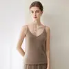 Suéter de Cachemira 100% Puro para Mujer Otoño/Invierno Estilo Nuevo Consinee Capa Interior Cuello en V Camisola Chaleco Pequeño