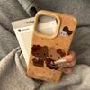 Funda de Hello Kitty marrón para Apple Pro Max (iPhone 16, iPhone 14 Plus, piel, 13/12)