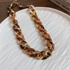 Maillard Pendientes Anillados con Estampado de Leopardo Transfronterizos Conjunto de Collar y Pulsera Moda Aretes Pendientes Elegantes de Gama Alta