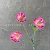 Flor de amapola artificial de EVA de 3 cabezas, estilo pastoral, arreglo floral para mesa de comedor de sala de estar, decoración de boda, arreglo de flores de seda