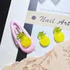 Decorações Populares Realistas Coloridas para Nail Art de Frutas Versáteis Acessórios de Verão Frutados Gelo-Transparente Enfeites de Resina