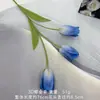 Tulipas de 3 Cabeças Impressas em 3D, Arranjos Florais de Casamento, Enfeites de Decoração para Casa e Hotel, Flores Artificiais Atacado Transfronteiriço Amazon