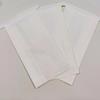 Bolsa de Papel Kraft Blanca, Bolsa Desechable de Papel Recubierto de Grado Alimenticio para Empaque de Pan de Desayuno con Fondo Puntiagudo y Sello