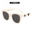 Nuevo Estilo Estilo Fragante Camelia Perla Retro Celebridad de Internet Gafas de Sol para Transmisión en Vivo Exquisitas Gafas de Sol Ojo de Gato Sentido de Gama Alta para Mujer
