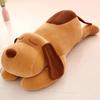Lindo peluche de perro acostado algodón plumón muñeco de perro para niños durmiendo almohada suave muñeco de trapo regalo de actividad