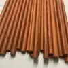 Palo de Madera de Palosanto Rojo, Varilla de Madera Redonda, Palo de Madera Dura Maciza, Material Hecho a Mano para DIY, Palo de Artes Marciales, Palo de Látigo, Bastón de Tai Chi, Palo de Disco