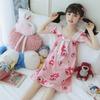 Pijama de Verano para Niñas de 3 a 12 años Vestido Slip de Seda de Hielo para Niñas de Dibujos Animados Lindo Vestido para Niños Medianos y Grandes Ropa para el Hogar