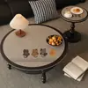 Jogo Americano Redondo Estilo Wabi-Sabi, Lavável, Impermeável, À Prova de Óleo, Toalha de Mesa de Chá, Resistente a Manchas, Toalha de Mesa de Jantar, Luxo Leve, Sensação de Alta Qualidade, Capa de Mesa