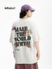 Camiseta Estampada com Cupido Masculina Jie Zhan Men's Clothing Nova Moda Primavera/Verão 2026 Marca Estilo de Rua Algodão Solto Manga Curta Top