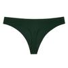 Tanga de Tiro Bajo Color Sólido Ropa Interior para Mujer Suministro Transfronterizo Costilla Sin Costuras Entrepierna de Algodón Puro Moderno y Sexy