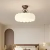 Lámpara de Techo para Dormitorio Estilo Medieval Color Crema Estándar Japonés Tendencia Nacional de Alta Gama Lámpara LED de Diseñador Estudio Dormitorio Principal Simple